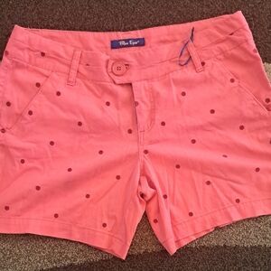 Blue Epic Coral Polka Dot Women's Shorts